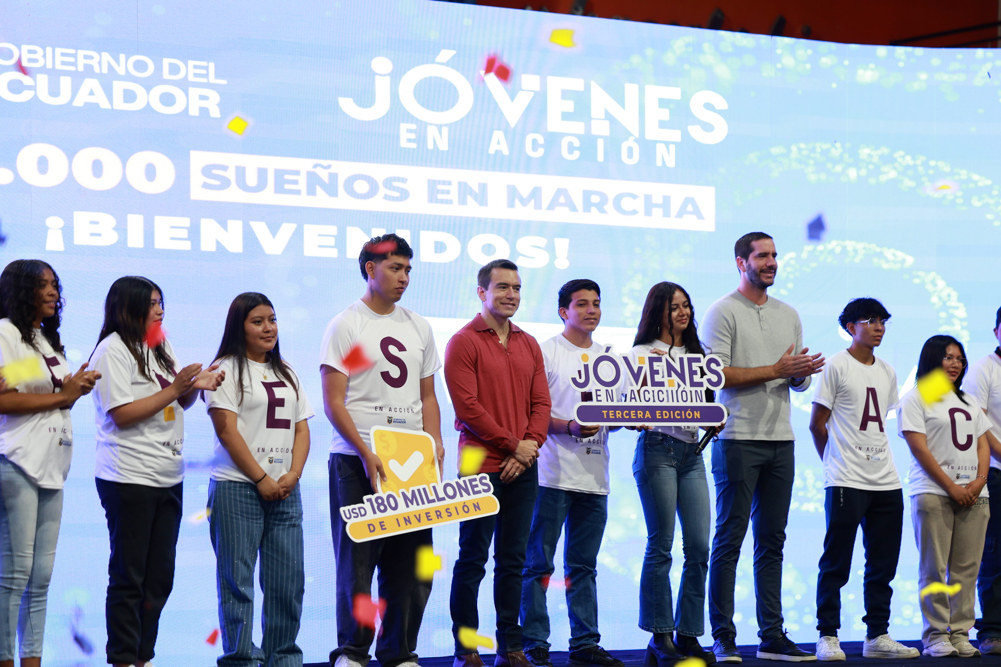 PRESIDENTE NOBOA INAUGURA TERCERA EDICIÓN DE JÓVENES EN ACCIÓN