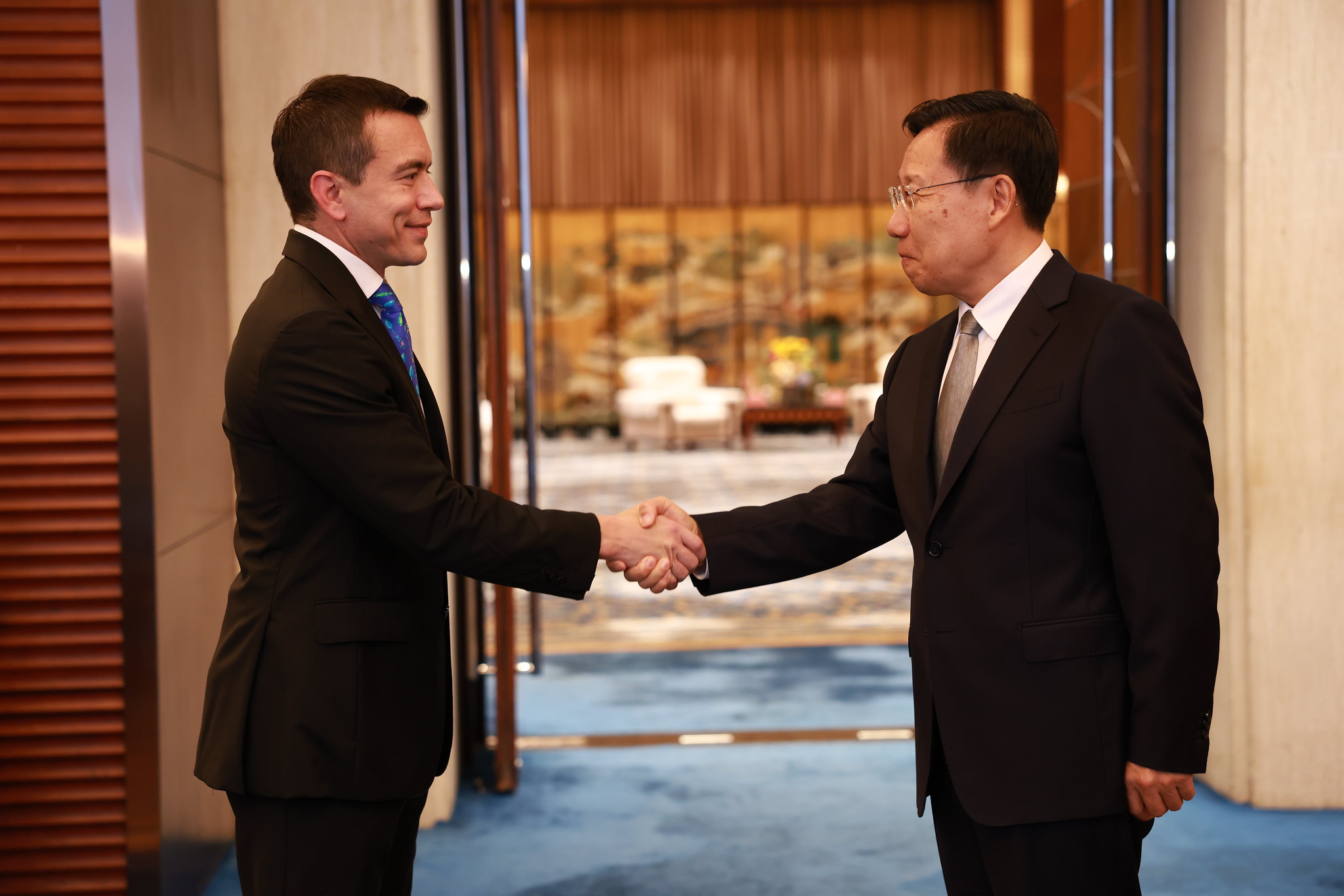 PRESIDENTE DANIEL NOBOA LLEGA A SICHUAN PARA CONCRETAR LA ENTRADA DE NUEVOS PRODUCTOS ECUATORIANOS Y FORTALECER EL COMERCIO BILATERA