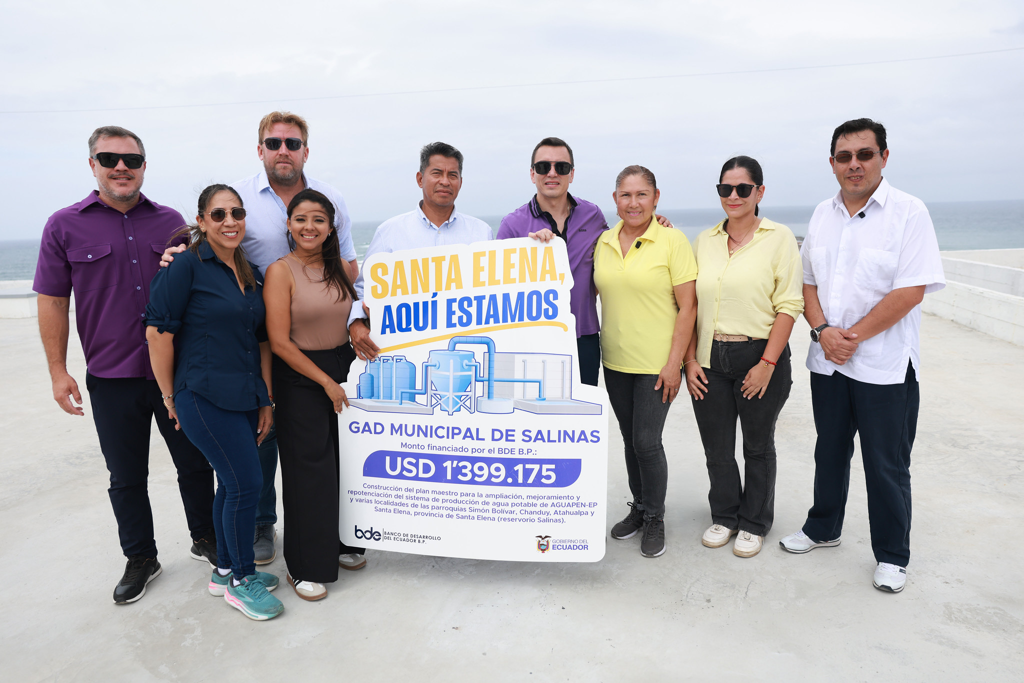 ¡MÁS AGUA, MÁS TURISMO Y MÁS EMPLEO PARA SALINAS! EL PRESIDENTE DANIEL NOBOA ENTREGA LA AMPLIACIÓN DEL SISTEMA DE AGUA POTABLE